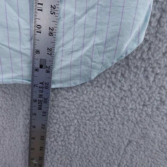 Gitman Bros. Vintage Mens S Striped Button Down Shirt Light Blue Made in USA - Picture 5 of 7